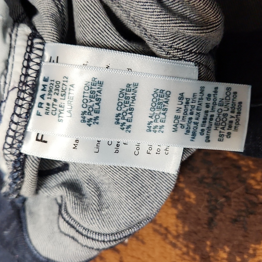 Frame Denim Dark Blue Skinny Jeans - Picture 9 of 10